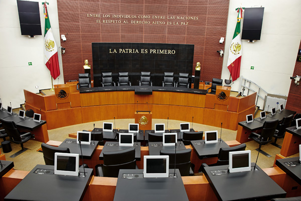 Зал заседаний Сената Республики Мексика